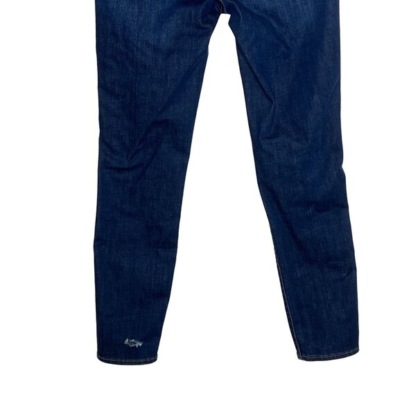 Madewell 10" High Rise Distressed Skinny Jeans Dark Wash Women’s 24 Denim - Picture 9 of 12